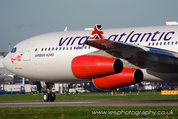 Virgin Atlantic VIR 0019.jpg - Virgin Atlantic Airbus A340-300 - Order a Print Below or email info@iesphotography.co.uk for other usage